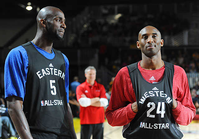 Kevin Garnett and Kobe Bryant